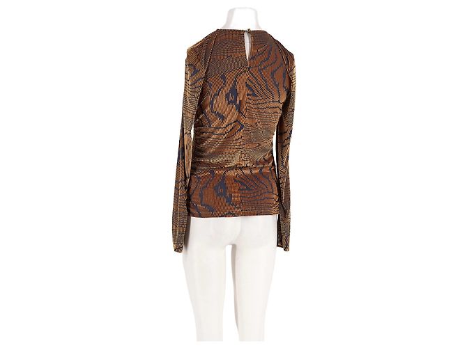 Autre Marque Top taglio dritto marrone STINE GOYA - vista 2