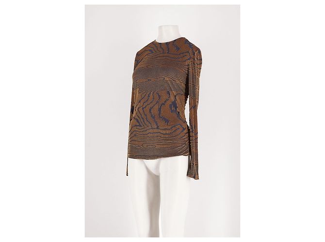 Autre Marque Top taglio dritto marrone STINE GOYA - vista 5
