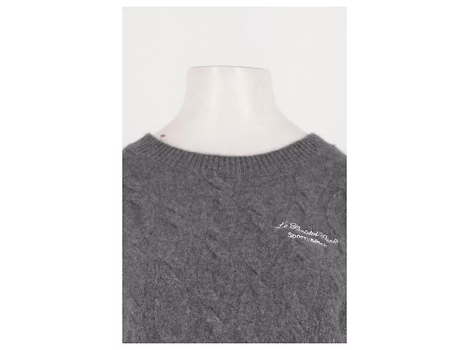 Autre Marque Pull en cachemire gris SPORTY & RICH - vue 2