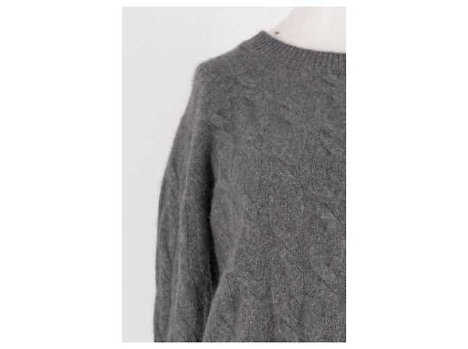 Autre Marque Pull en cachemire gris SPORTY & RICH - vue 3