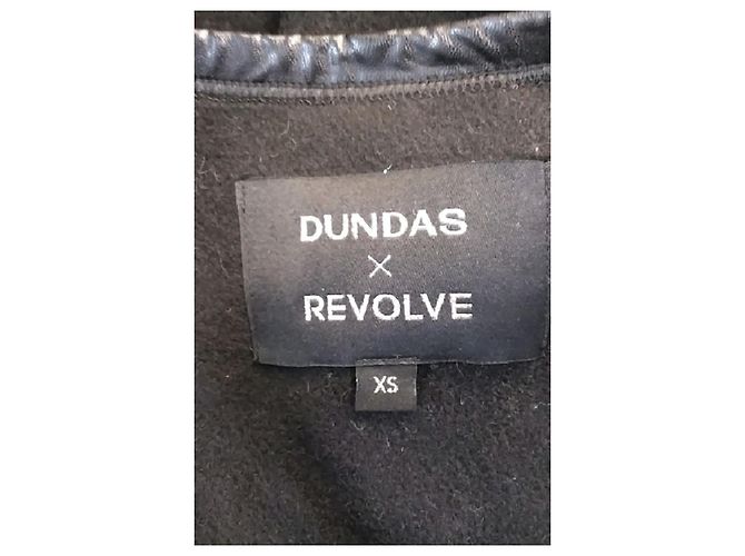 Autre Marque Poncho lungo nero DUNDAS X REVOLVE - vista 7