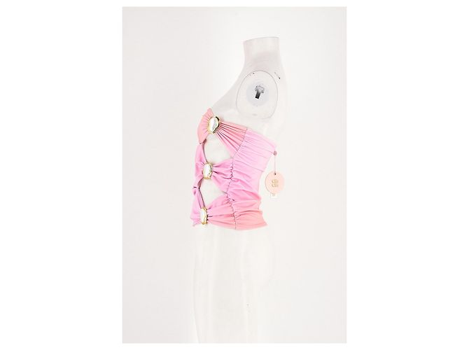 Autre Marque Top dritto rosa CIN CIN XS - vista 5