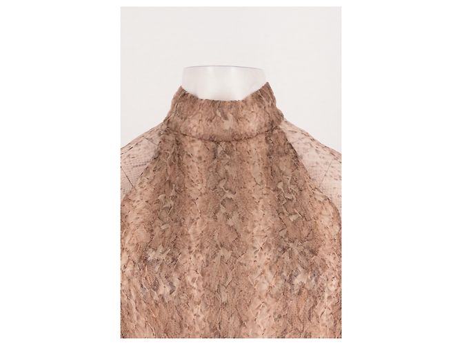 Vestido de seda beige Zimmermann - vista 2