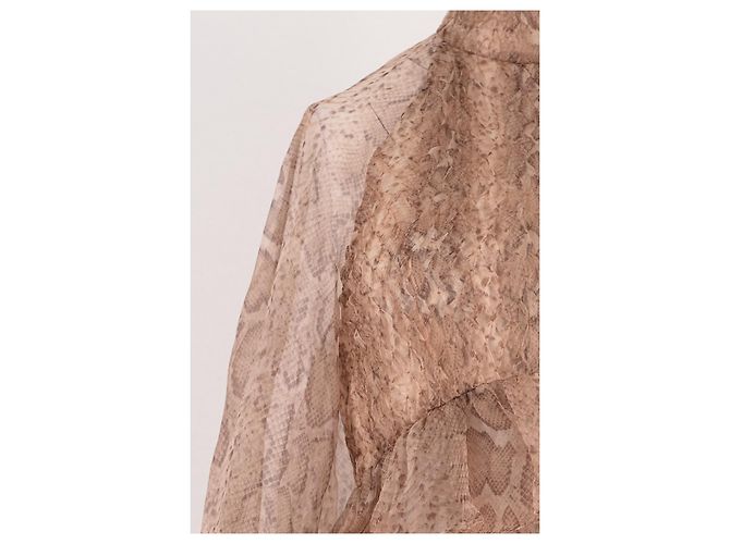 Vestido de seda beige Zimmermann - vista 3