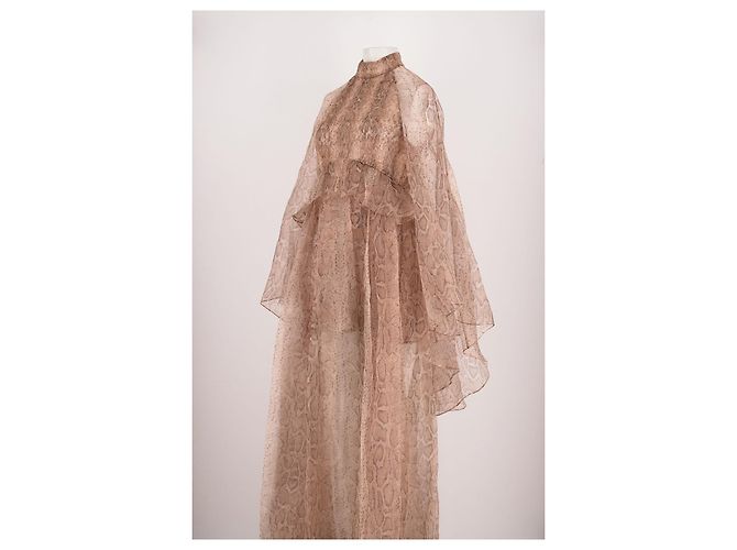 Vestido de seda beige Zimmermann - vista 4