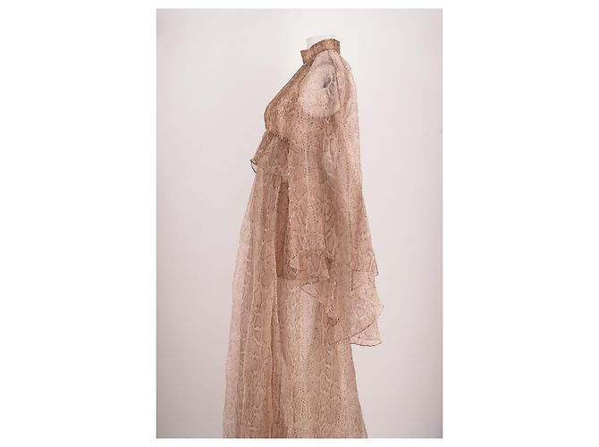 Vestido de seda beige Zimmermann - vista 5