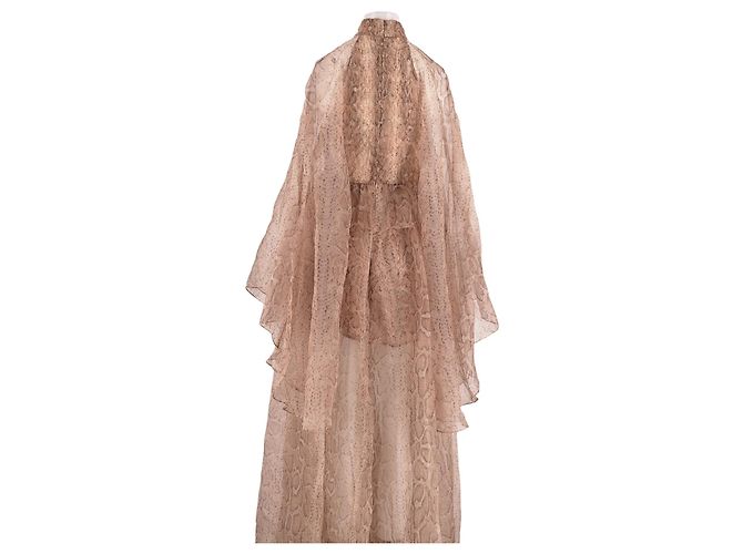 Vestido de seda beige Zimmermann - vista 6