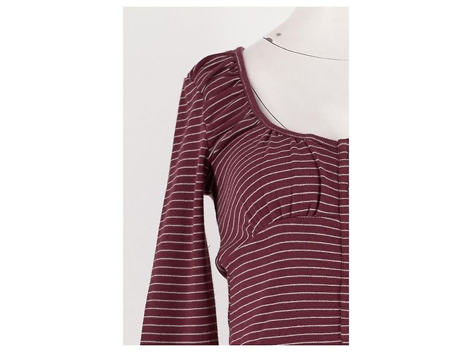 Autre Marque Top de algodão bordô DAMSON MADDER Bordeaux - vista 3
