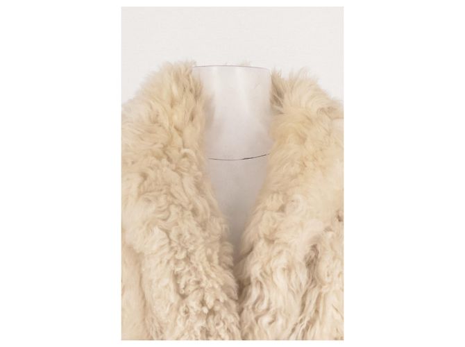 Autre Marque SIES MARJAN Kurzmantel Beige Pelz - Ansicht 3