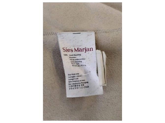 Autre Marque SIES MARJAN Kurzmantel Beige Pelz - Ansicht 8