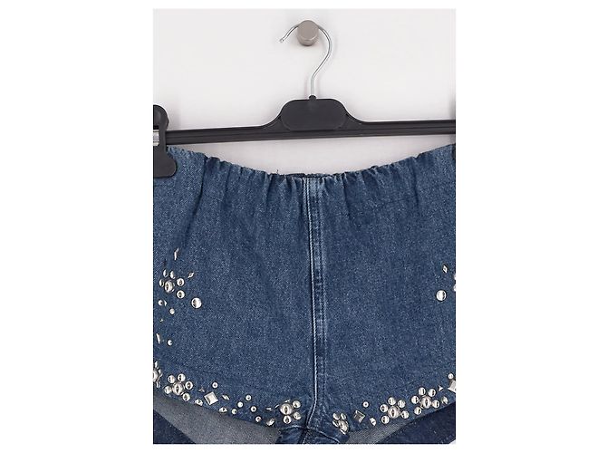 Autre Marque Pantaloncini in denim blu HAYLEY MENZIES - vista 3