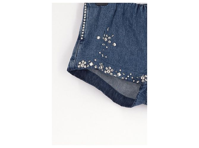 Autre Marque Pantaloncini in denim blu HAYLEY MENZIES - vista 4