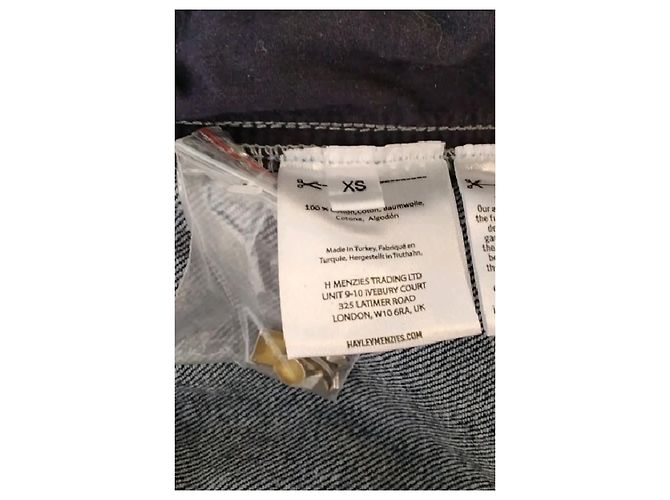 Autre Marque Pantaloncini in denim blu HAYLEY MENZIES - vista 5