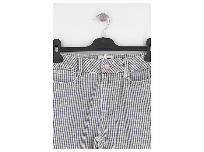Autre Marque Damson Madder Karo Jeans Grau Baumwolle US 25 - Ansicht 3