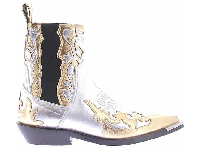 Autre Marque Botas Santiags doradas y plateadas Plata - vista 6