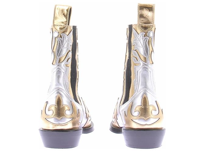 Autre Marque Botas Santiags doradas y plateadas Plata - vista 7