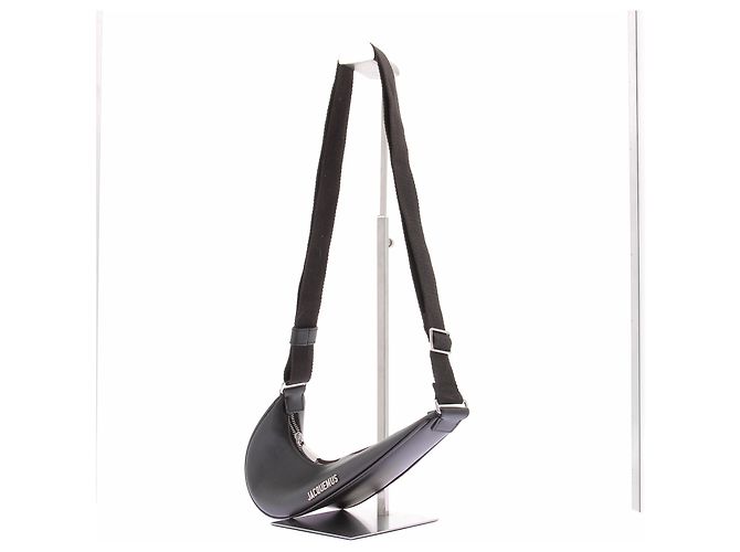 Jacquemus "Swoosh" Schultertasche Schwarz - Ansicht 2