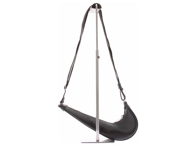 Jacquemus "Swoosh" Schultertasche Schwarz - Ansicht 3