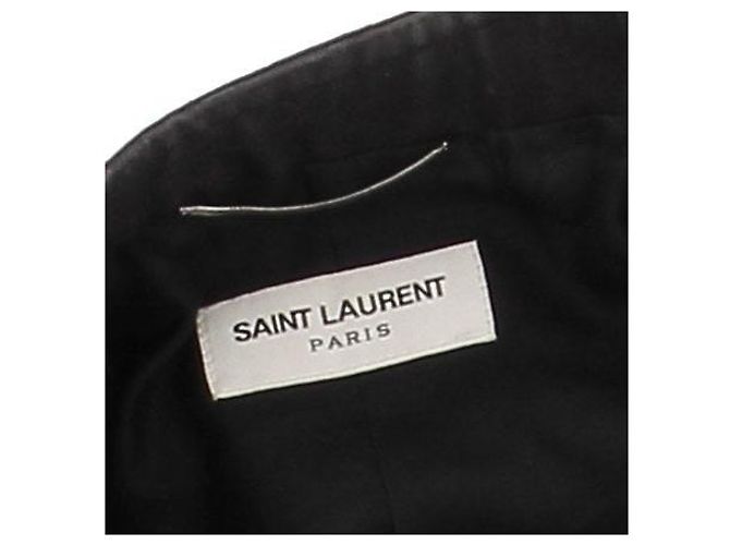 Autre Marque Giacca ufficiale nera SAINT LAURENT in cotone M Nero - vista 5