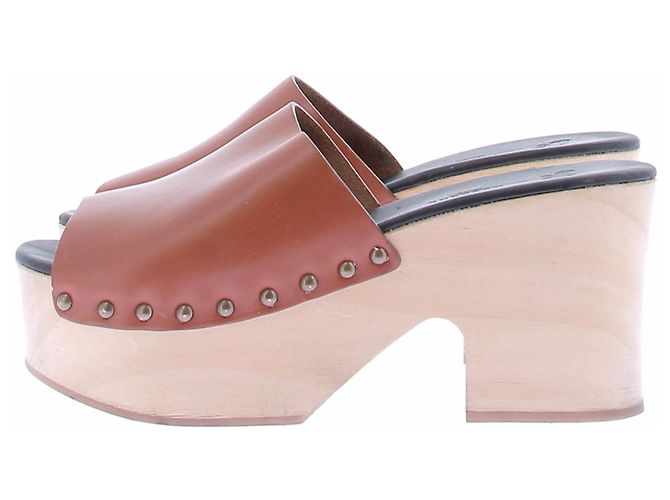 Weekend Max Mara Plateau-Clogs camel Kamel - Ansicht 2