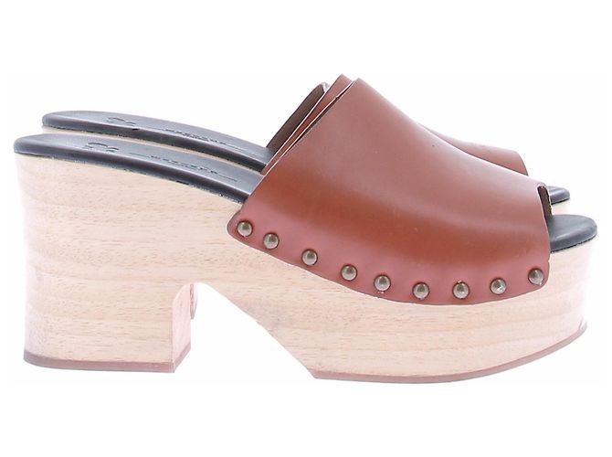 Weekend Max Mara Plateau-Clogs camel Kamel - Ansicht 6
