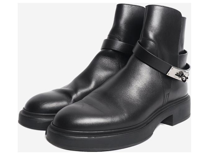 Kelly Hermès Botines Jeff negros - talla EU 37.5 - vista 2