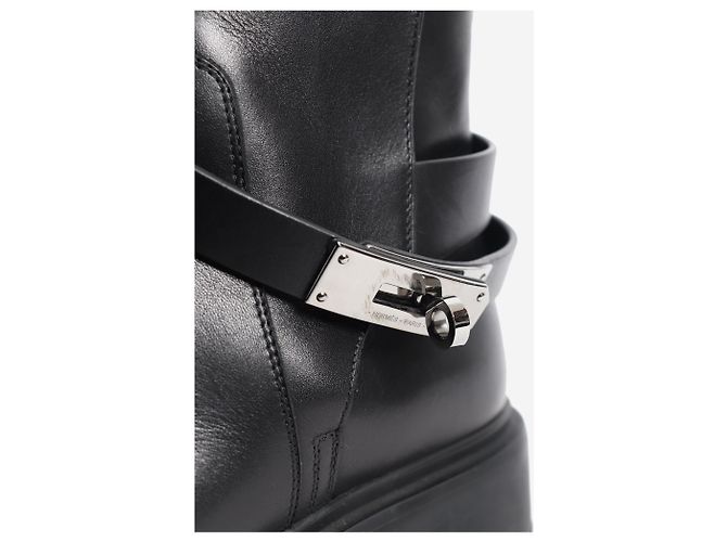 Kelly Hermès Botines Jeff negros - talla EU 37.5 - vista 4