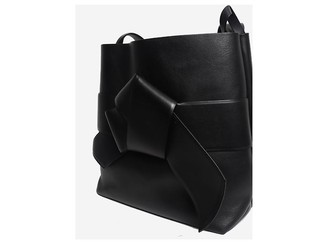 Acne Bolso shopper con nudo Musubi negro - vista 5