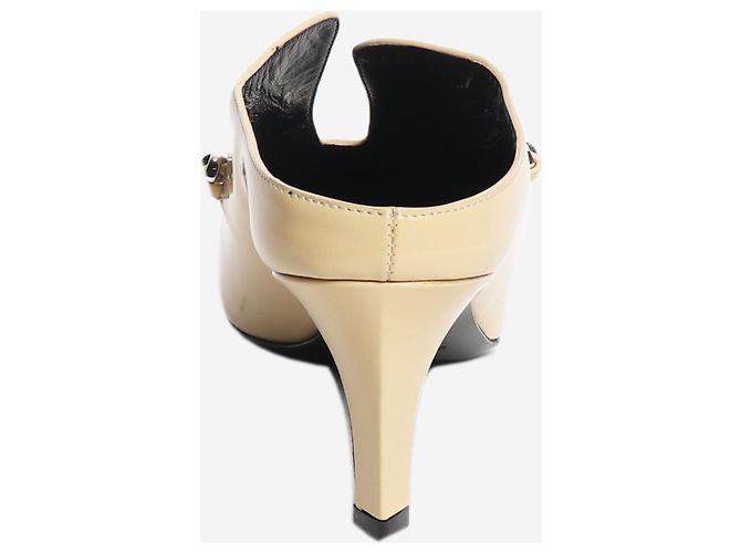 Jil Sander Mules in pelle Abrasivato e metallo Butter - taglia EU 38.5 Giallo - vista 3