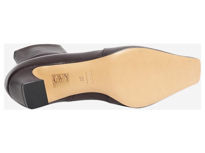Khaite  Stiefeletten aus braunem Leder - size EU 38 - Ansicht 4