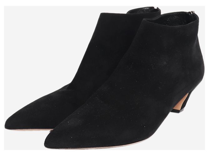 Autre Marque Botines de ante negro - talla EU 38.5 - vista 2