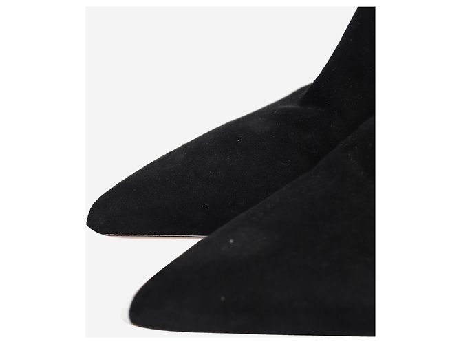 Autre Marque Botines de ante negro - talla EU 38.5 - vista 4