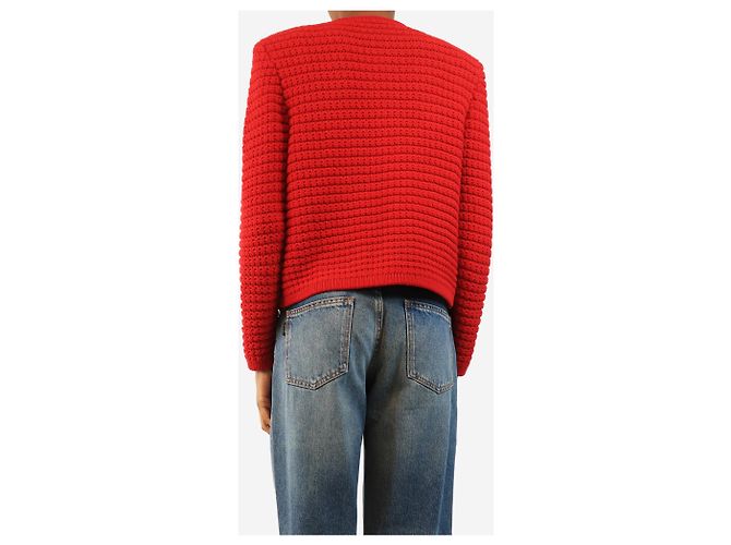 Ba&Sh Roter Gaspard Cardigan - Größe M - Ansicht 2