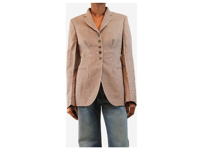Stella Mc Cartney Multicolour Houndstooth blazer - size UK 8 Multiple colors - view 3