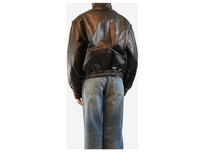 Isabel Marant Schwarze Carole Lederjacke - Größe UK 8 - Ansicht 2