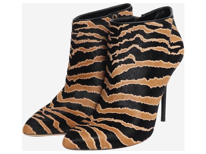 Gucci Botines de pelo de poni en negro y marrón - size EU 39 Castaño - vista 2