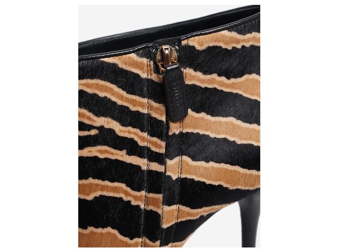 Gucci Botines de pelo de poni en negro y marrón - size EU 39 Castaño - vista 4