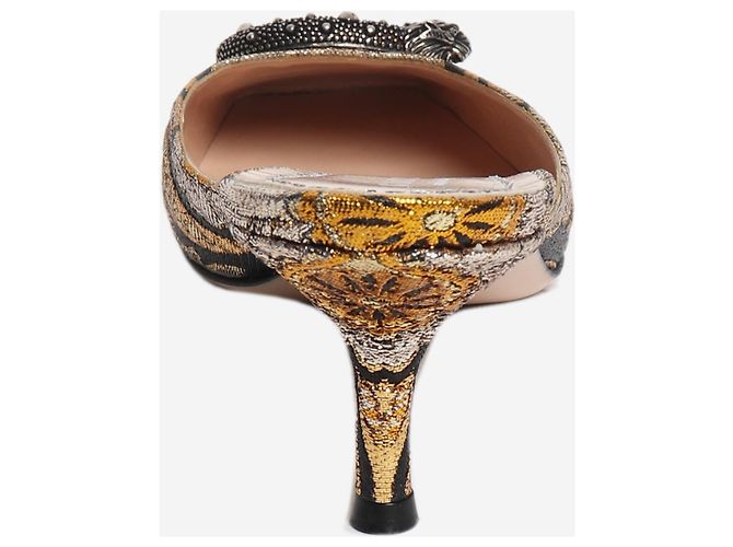 Gucci Jacquard-Absatzschuhe mehrfarbig - size EU 39 Mehrfarben - Ansicht 2