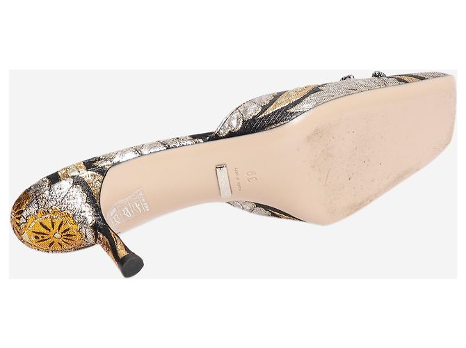 Gucci Jacquard-Absatzschuhe mehrfarbig - size EU 39 Mehrfarben - Ansicht 3