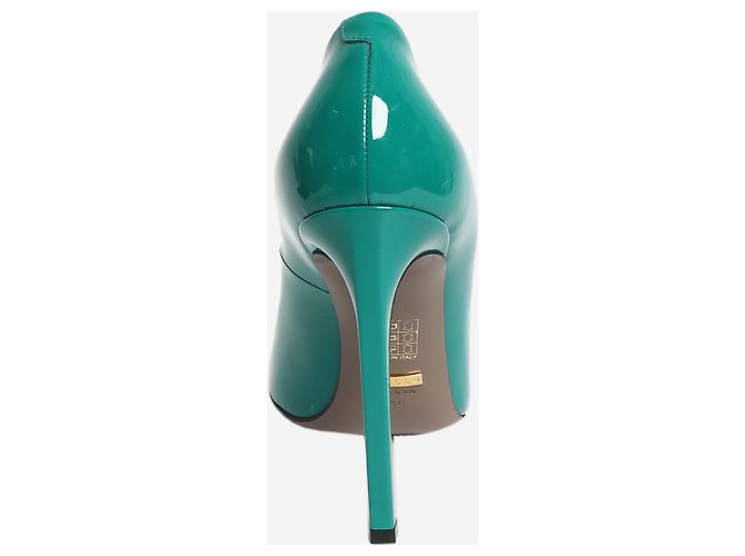 Gucci Lackleder-Pumps in Grün - Größe EU 39 - Ansicht 3