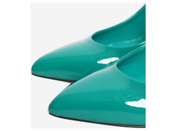 Gucci Lackleder-Pumps in Grün - Größe EU 39 - Ansicht 4