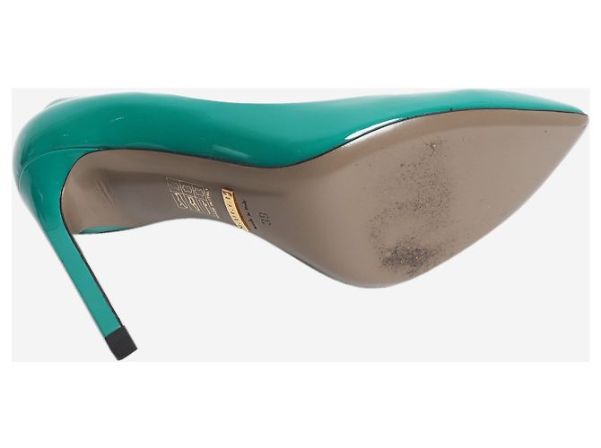 Gucci Lackleder-Pumps in Grün - Größe EU 39 - Ansicht 6