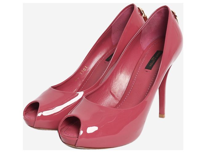 Louis Vuitton Lackschuhe Peep-Toe in Rosa - Größe EU 38.5 (UK 5.5) Pink - Ansicht 2