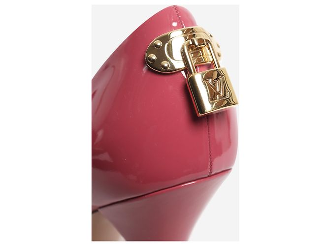 Louis Vuitton Lackschuhe Peep-Toe in Rosa - Größe EU 38.5 (UK 5.5) Pink - Ansicht 3