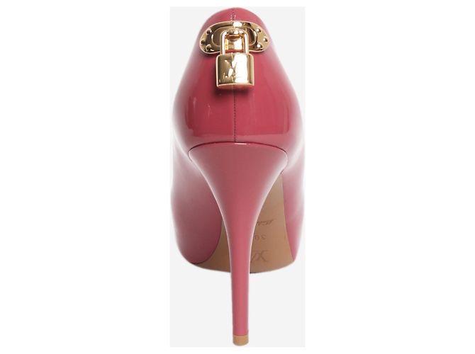 Louis Vuitton Lackschuhe Peep-Toe in Rosa - Größe EU 38.5 (UK 5.5) Pink - Ansicht 4