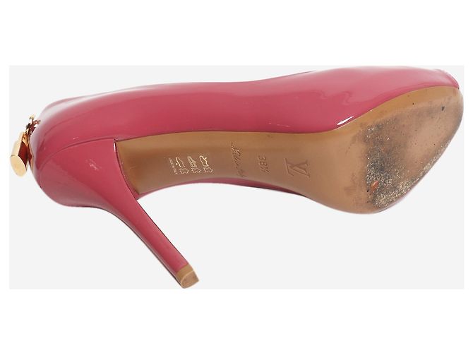 Louis Vuitton Lackschuhe Peep-Toe in Rosa - Größe EU 38.5 (UK 5.5) Pink - Ansicht 6