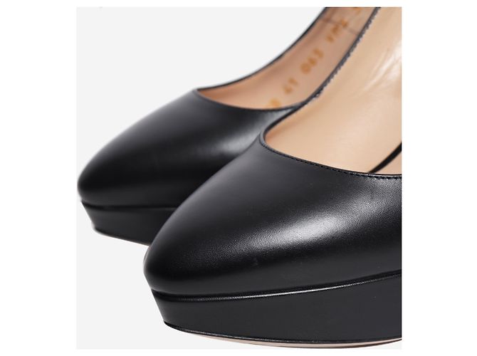 Valentino Décolleté slingback in pelle nera - size EU 39 Nero - vista 4