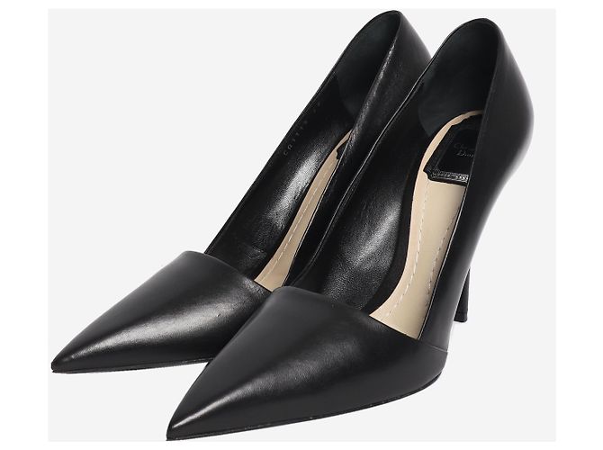 Dior Leather black pointed toe heels - size EU 39 (UK 6) - view 2