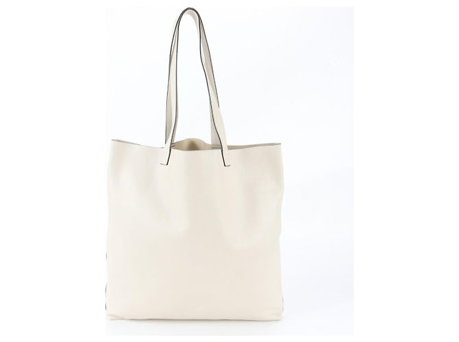 Borsa Tote e a Tracolla in Pelle Gucci Bianco - vista 3