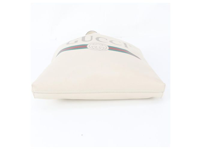 Borsa Tote e a Tracolla in Pelle Gucci Bianco - vista 6